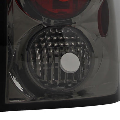 2002-2009 Chevrolet Trailblazer Tail Lights (Chrome Housing/Smoked Lens)
