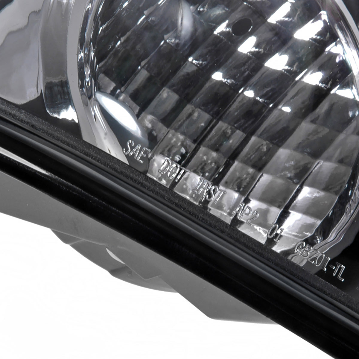 2002-2009 Chevrolet Trailblazer Tail Lights (Matte Black Housing/Clear Lens)