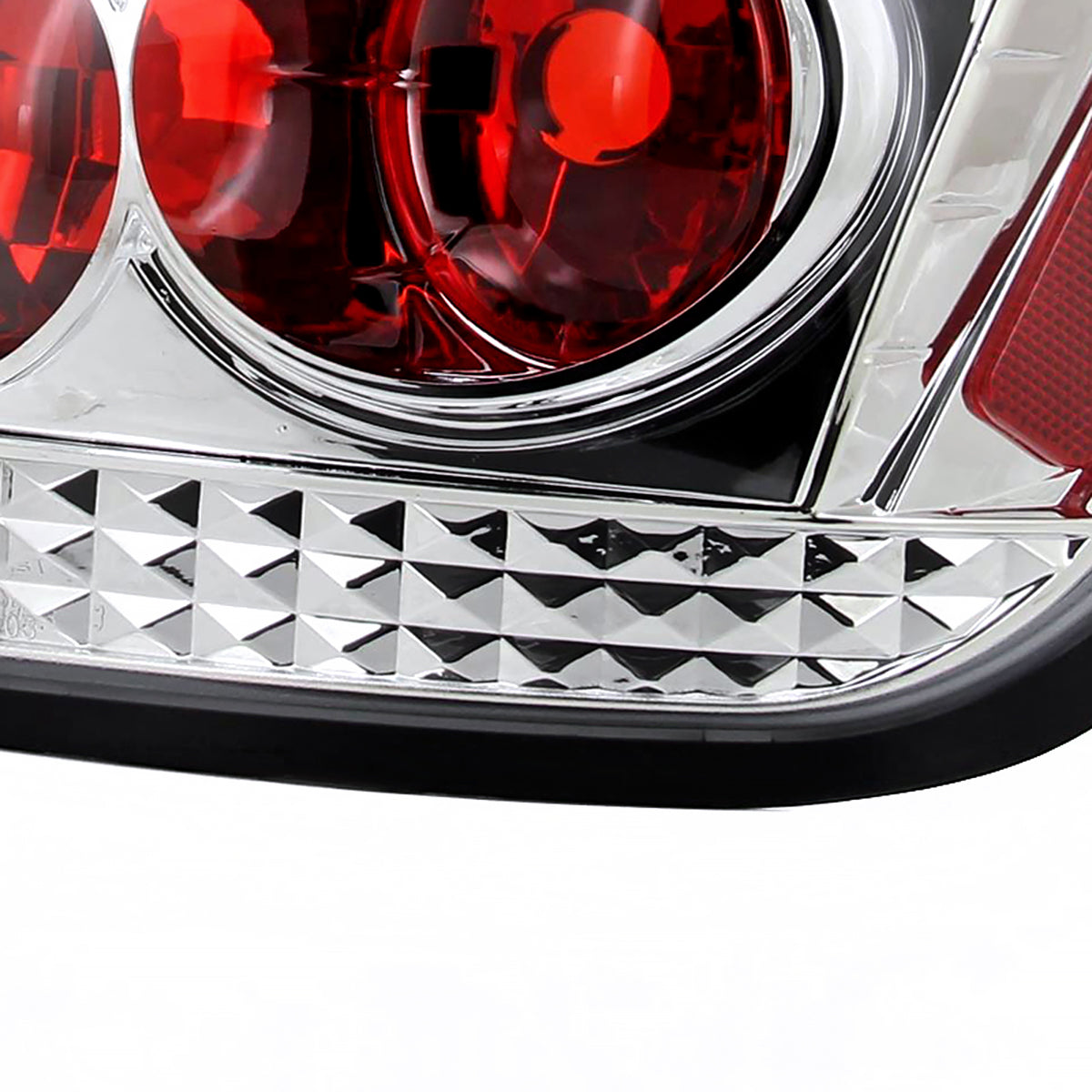 2004-2010 Scion tC Tail Lights (Chrome Housing/Clear Lens)