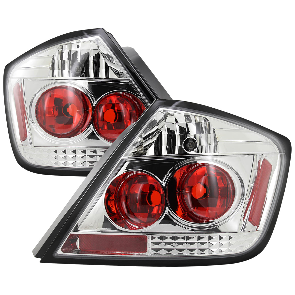 2004-2010 Scion tC Tail Lights (Chrome Housing/Clear Lens)