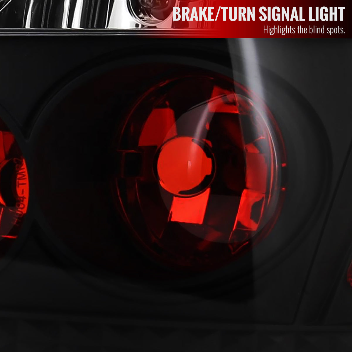2004-2010 Scion tC Tail Lights (Matte Black Housing/Clear Lens)