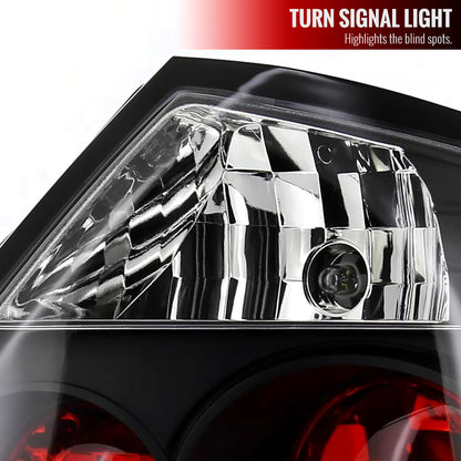 2004-2010 Scion tC Tail Lights (Matte Black Housing/Clear Lens)