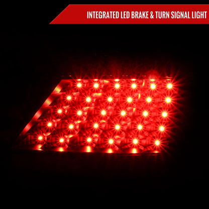 2004-2010 Scion tC V2 LED Tail Lights (Matte Black Housing/Clear Lens)