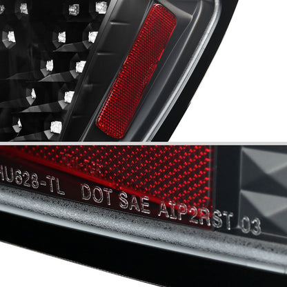 2004-2010 Scion tC V2 LED Tail Lights (Matte Black Housing/Clear Lens)