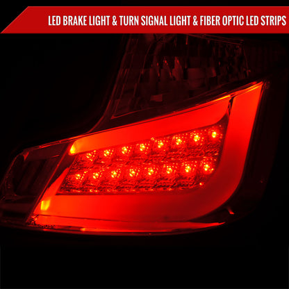 2011-2013 Scion tC LED Tail Lights (Chrome Housing/Smoked Lens)