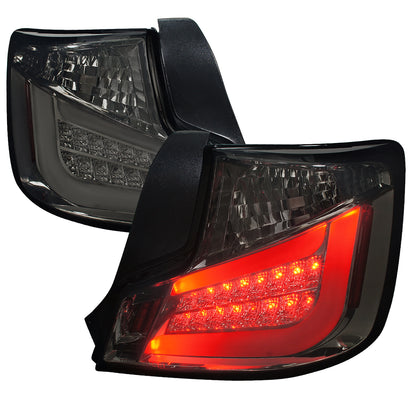 2011-2013 Scion tC LED Tail Lights (Chrome Housing/Smoked Lens)