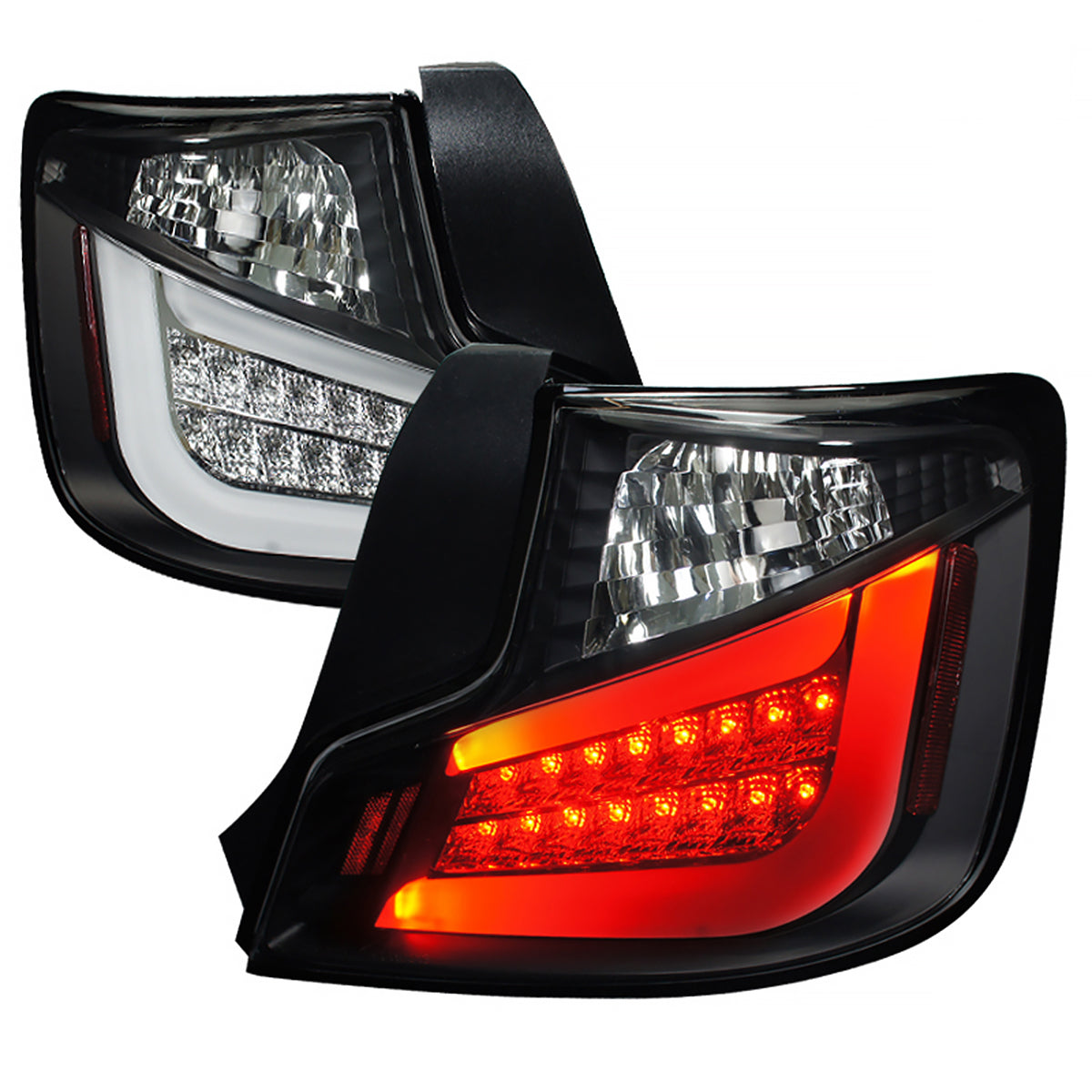 2011-2013 Scion tC LED Tail Lights (Matte Black Housing/Clear Lens)