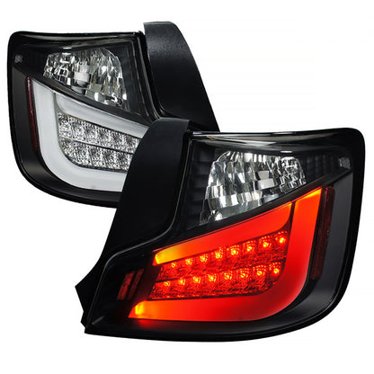 2011-2013 Scion tC LED Tail Lights (Matte Black Housing/Clear Lens)