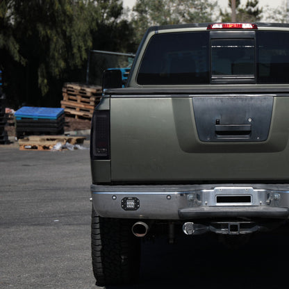 2004-2015 Nissan Titan LED Tail Lights with White LED Tube (Glossy Black Housing/Smoked Lens)