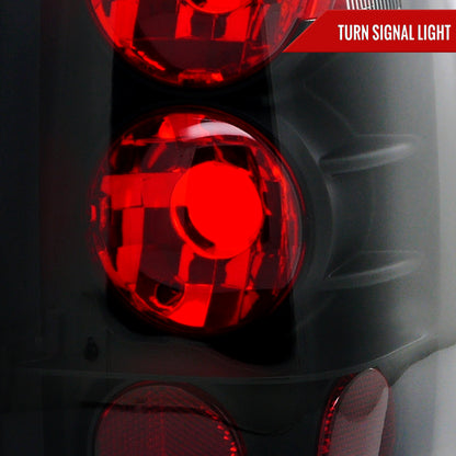 2004-2015 Nissan Titan Tail Lights (Matte Black Housing/Clear Lens)