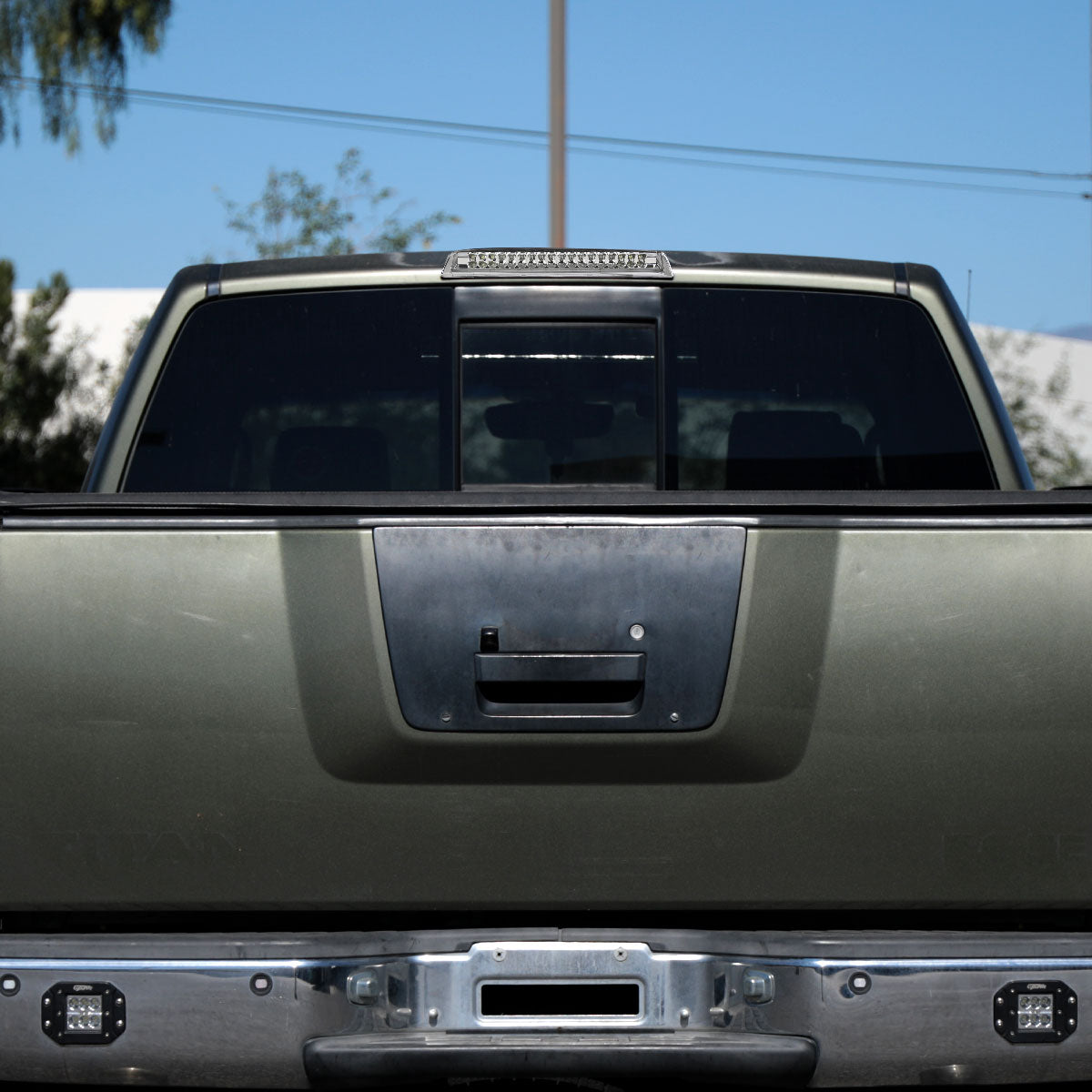 2004-2015 Nissan Titan LED 3rd Brake Light (Chrome Housing/Clear Lens)