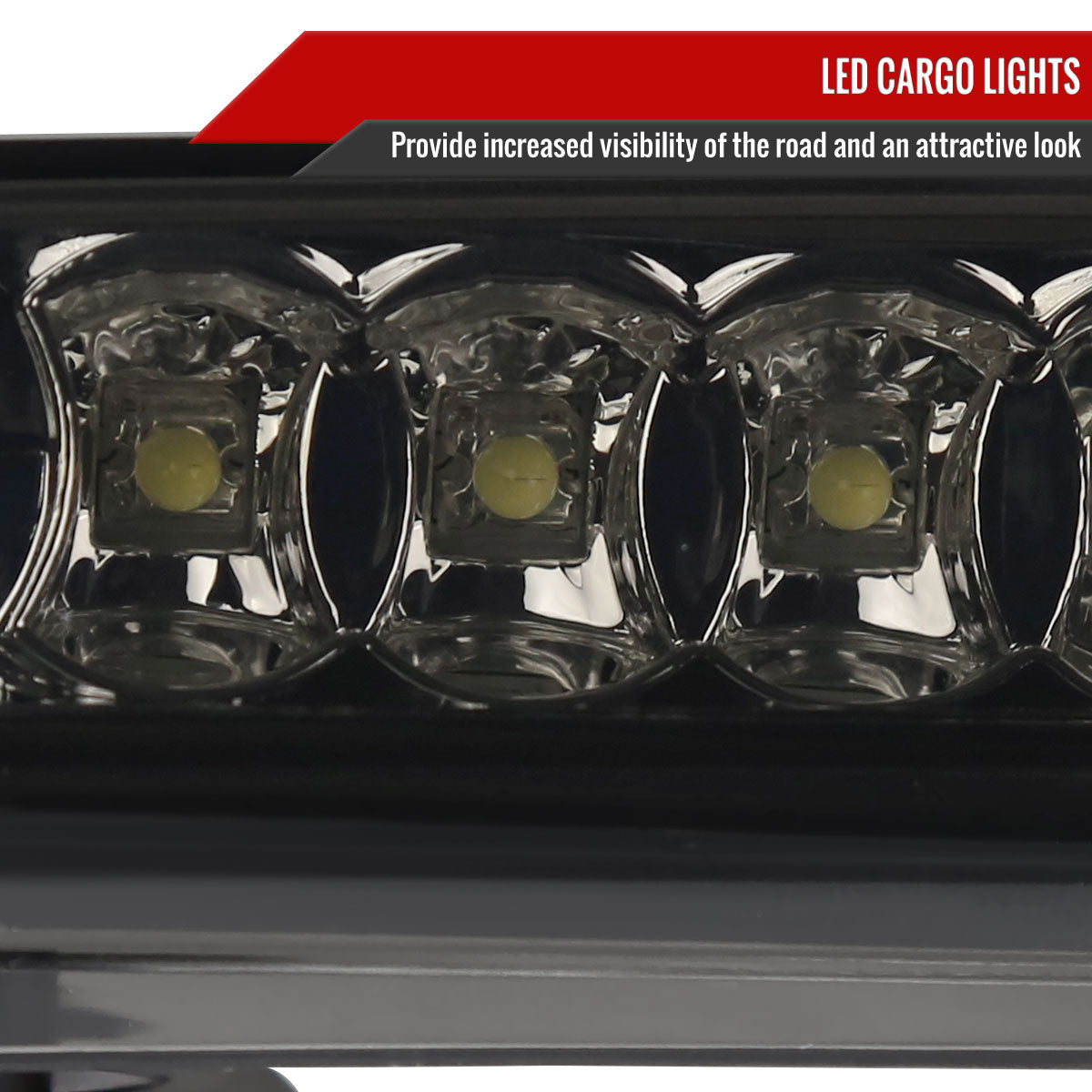 2004-2015 Nissan Titan LED 3rd Brake Light (Chrome Housing/Smoked Lens)