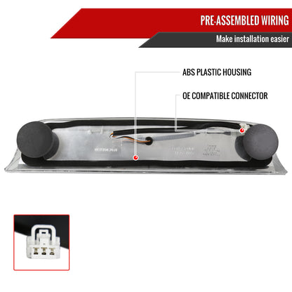 2004-2015 Nissan Titan LED 3rd Brake Light (Chrome Housing/Smoked Lens)