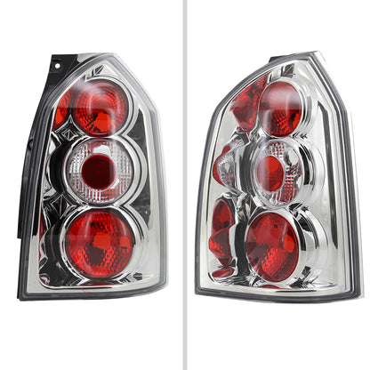 2004-2009 Hyundai Tucson Tail Lights (Chrome Housing/Clear Lens)