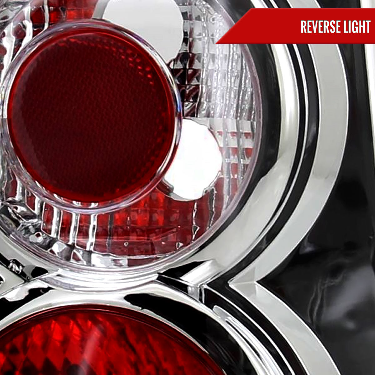 2004-2009 Hyundai Tucson Tail Lights (Chrome Housing/Clear Lens)