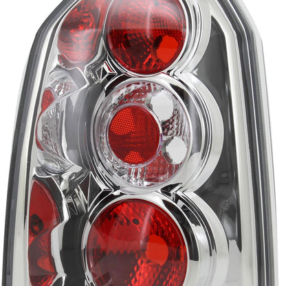2004-2009 Hyundai Tucson Tail Lights (Chrome Housing/Clear Lens)