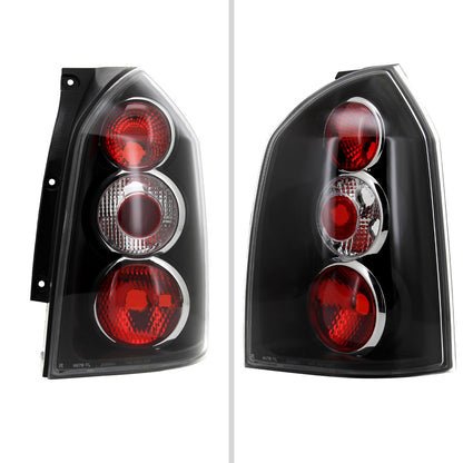 2004-2009 Hyundai Tucson Tail Lights (Matte Black Housing/Clear Lens)