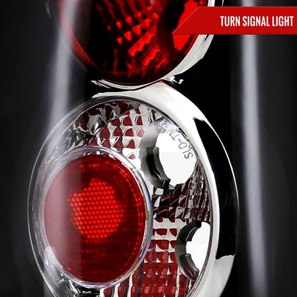 2004-2009 Hyundai Tucson Tail Lights (Matte Black Housing/Clear Lens)