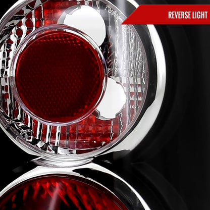 2004-2009 Hyundai Tucson Tail Lights (Matte Black Housing/Clear Lens)