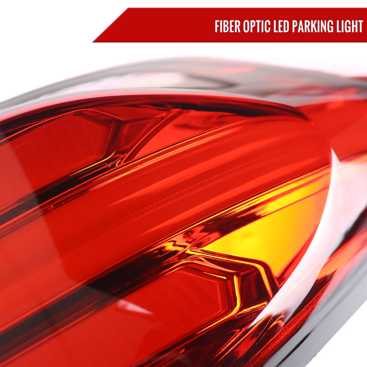 2016-2018 Hyundai Tucson LED Bar Tail Lights(Chrome Housing/Red Lens)
