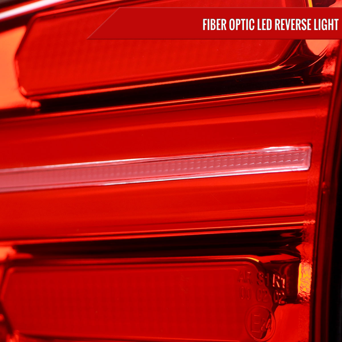 2016-2018 Hyundai Tucson LED Bar Tail Lights(Chrome Housing/Red Lens)