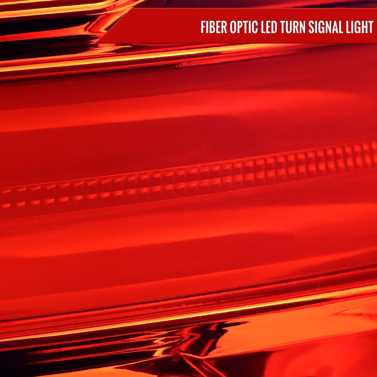 2016-2018 Hyundai Tucson LED Bar Tail Lights(Chrome Housing/Red Lens)