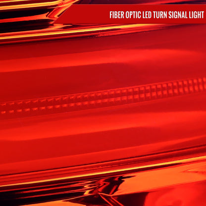 2016-2018 Hyundai Tucson LED Bar Tail Lights(Chrome Housing/Red Lens)