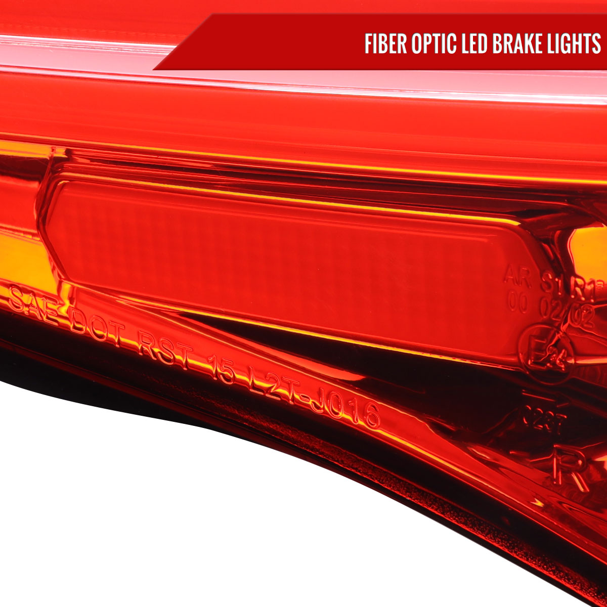 2016-2018 Hyundai Tucson LED Bar Tail Lights(Chrome Housing/Red Lens)