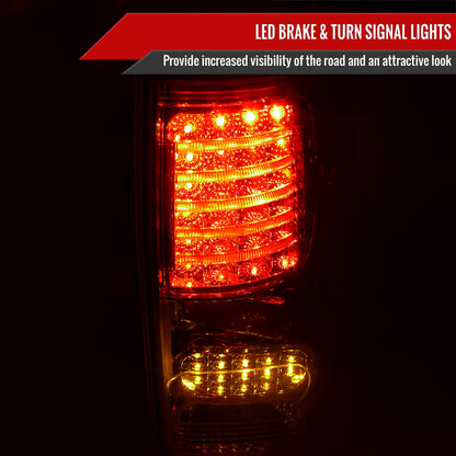 2007-2013 Toyota Tundra LED Tail Lights (Chrome Housing/Clear Lens)