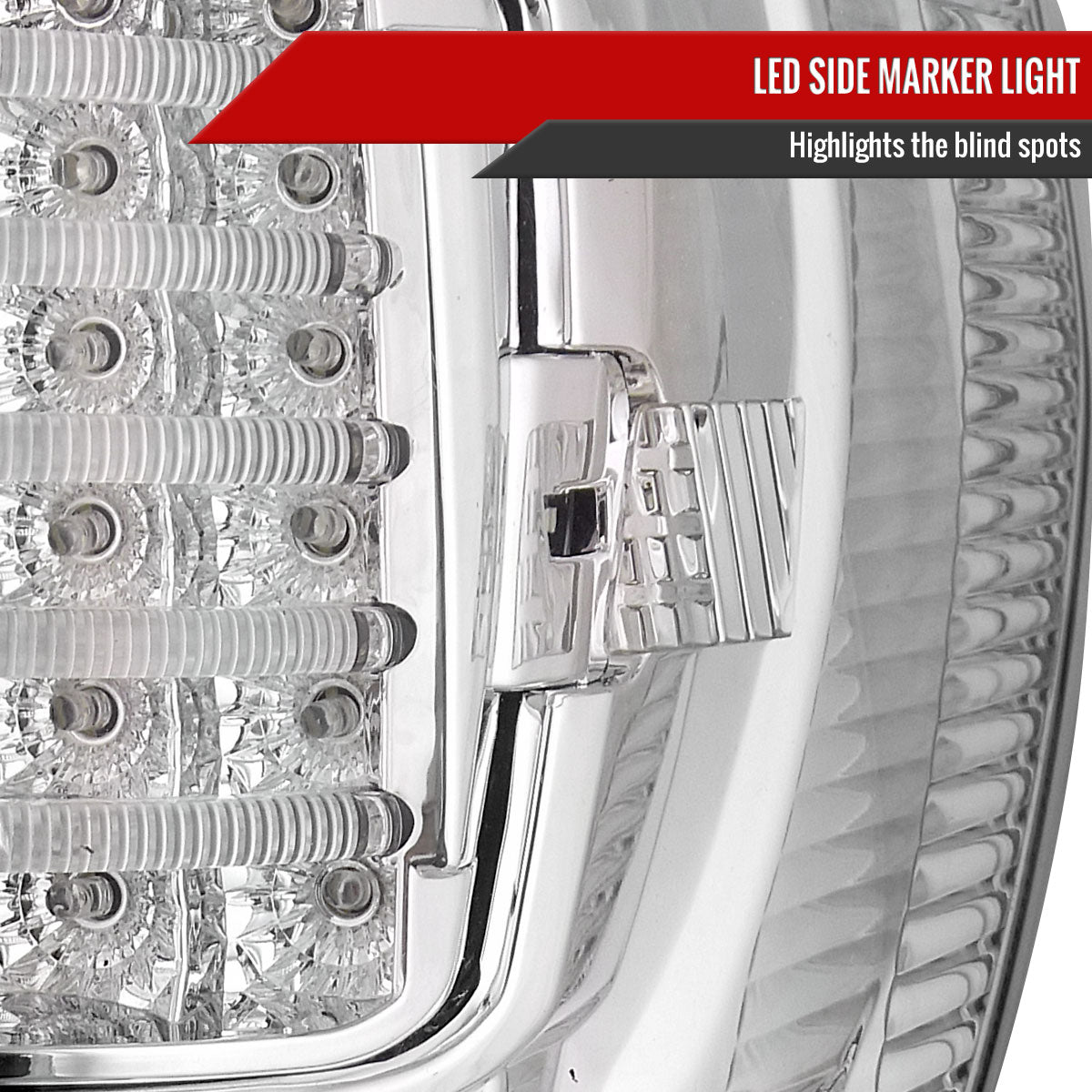 2007-2013 Toyota Tundra LED Tail Lights (Chrome Housing/Clear Lens)