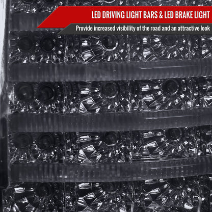 2007-2013 Toyota Tundra LED Tail Lights (Chrome Housing/Smoked Lens)