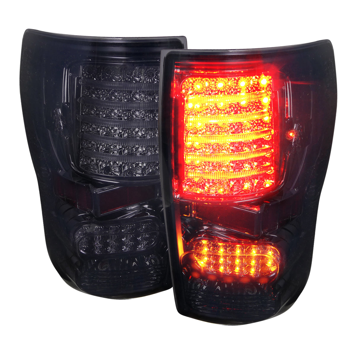 2007-2013 Toyota Tundra LED Tail Lights (Chrome Housing/Smoked Lens)