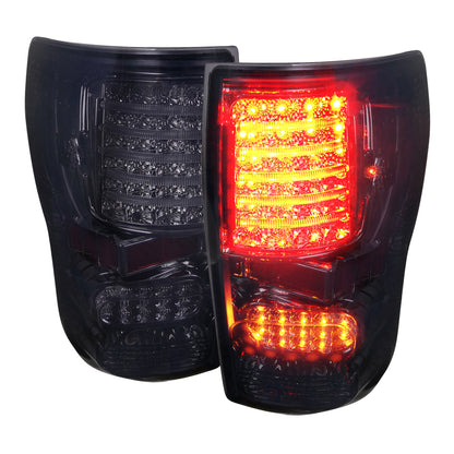 2007-2013 Toyota Tundra LED Tail Lights (Chrome Housing/Smoked Lens)