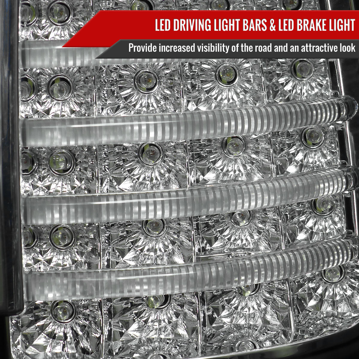 2007-2013 Toyota Tundra LED Tail Lights (Matte Black Housing/Clear Lens)
