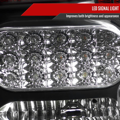 2007-2013 Toyota Tundra LED Tail Lights (Matte Black Housing/Clear Lens)