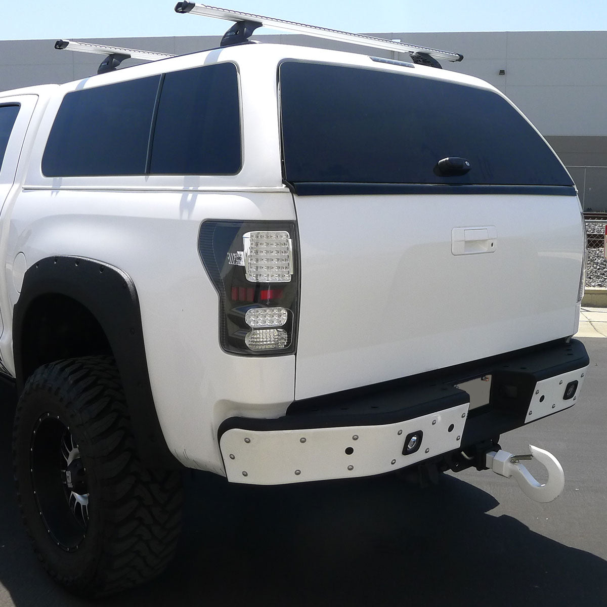 2007-2013 Toyota Tundra LED Tail Lights (Matte Black Housing/Clear Lens)