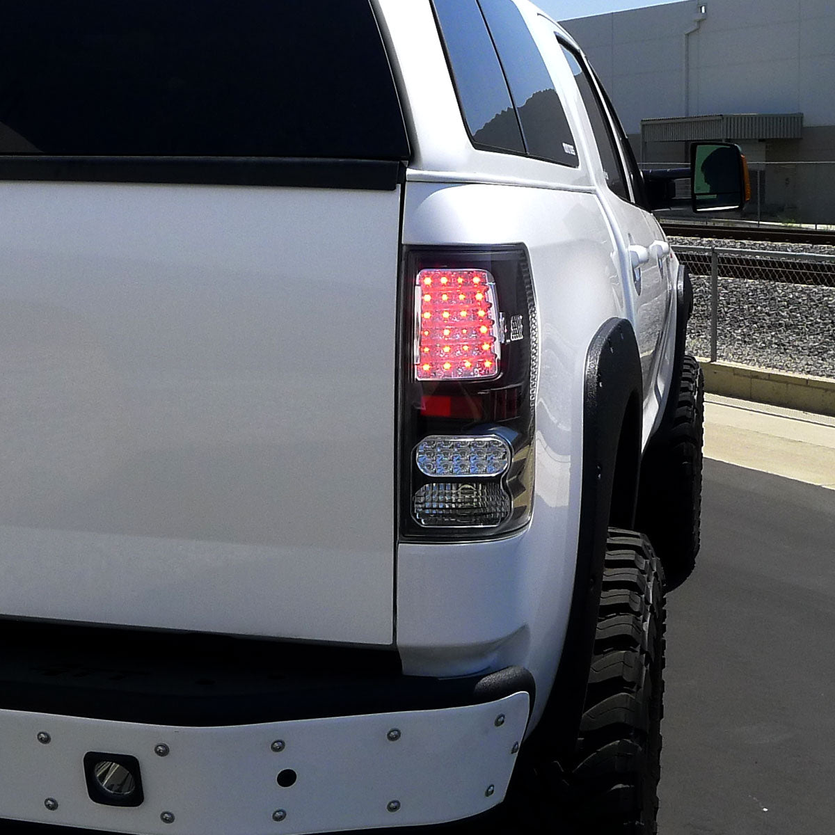 2007-2013 Toyota Tundra LED Tail Lights (Matte Black Housing/Clear Lens)