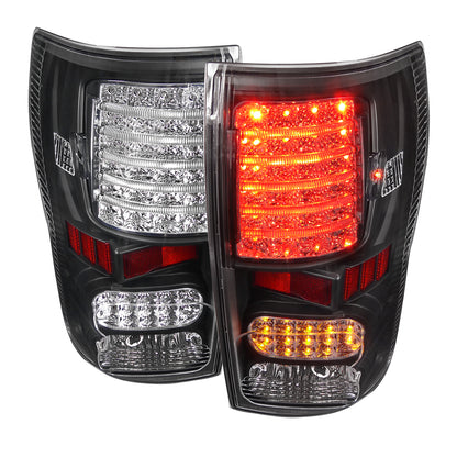 2007-2013 Toyota Tundra LED Tail Lights (Matte Black Housing/Clear Lens)