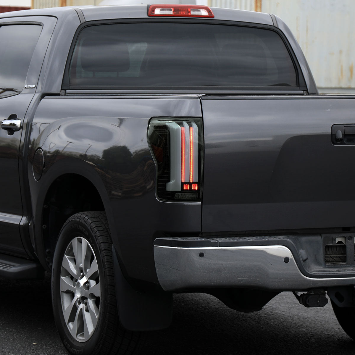 2007-2013 Toyota Tundra Sequential White LED Bar Tail Lights (Matte Black Housing/Smoked Lens)