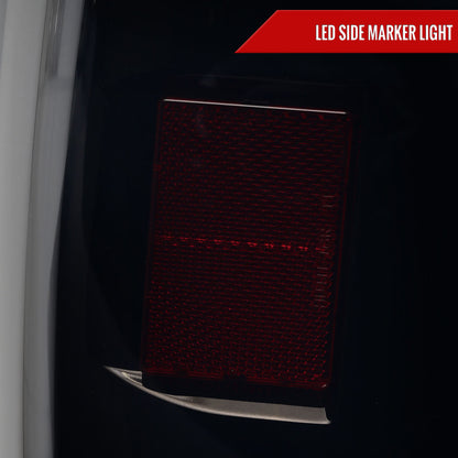 2014-2021 Toyota Tundra White Bar Sequential LED Tail Lights (Glossy Black Housing/Smoked Lens)