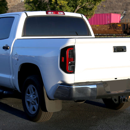 2014-2021 Toyota Tundra Sequential LED Tail Lights (Jet Black Housing/Clear Lens)