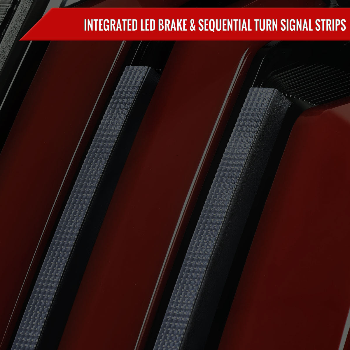 2014-2021 Toyota Tundra Facelift Style Full LED Tail Lights with Sequential Turn Signal (Jet Black Housing/Smoked Lens)