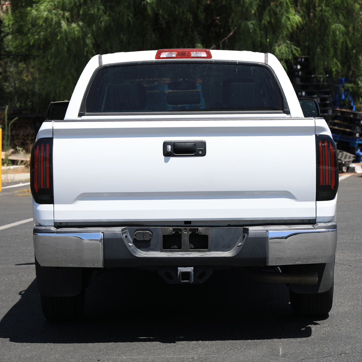 2014-2021 Toyota Tundra Facelift Style Full LED Tail Lights with Sequential Turn Signal (Jet Black Housing/Smoked Lens)