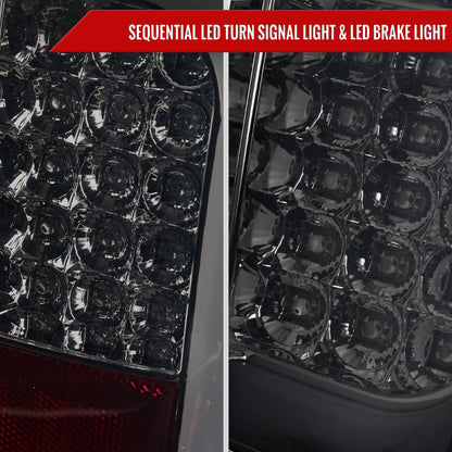 2014-2021 Toyota Tundra Sequential LED Tail Lights (Chrome Housing/Smoked Lens)