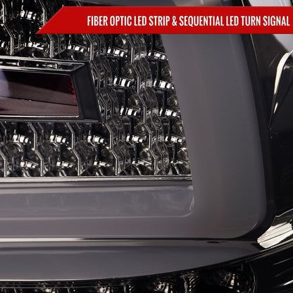 2008-2014 Subaru Impreza WRX/STI LED Sequential Turn Signal Tail lights (Chrome Housing/Smoked Lens)