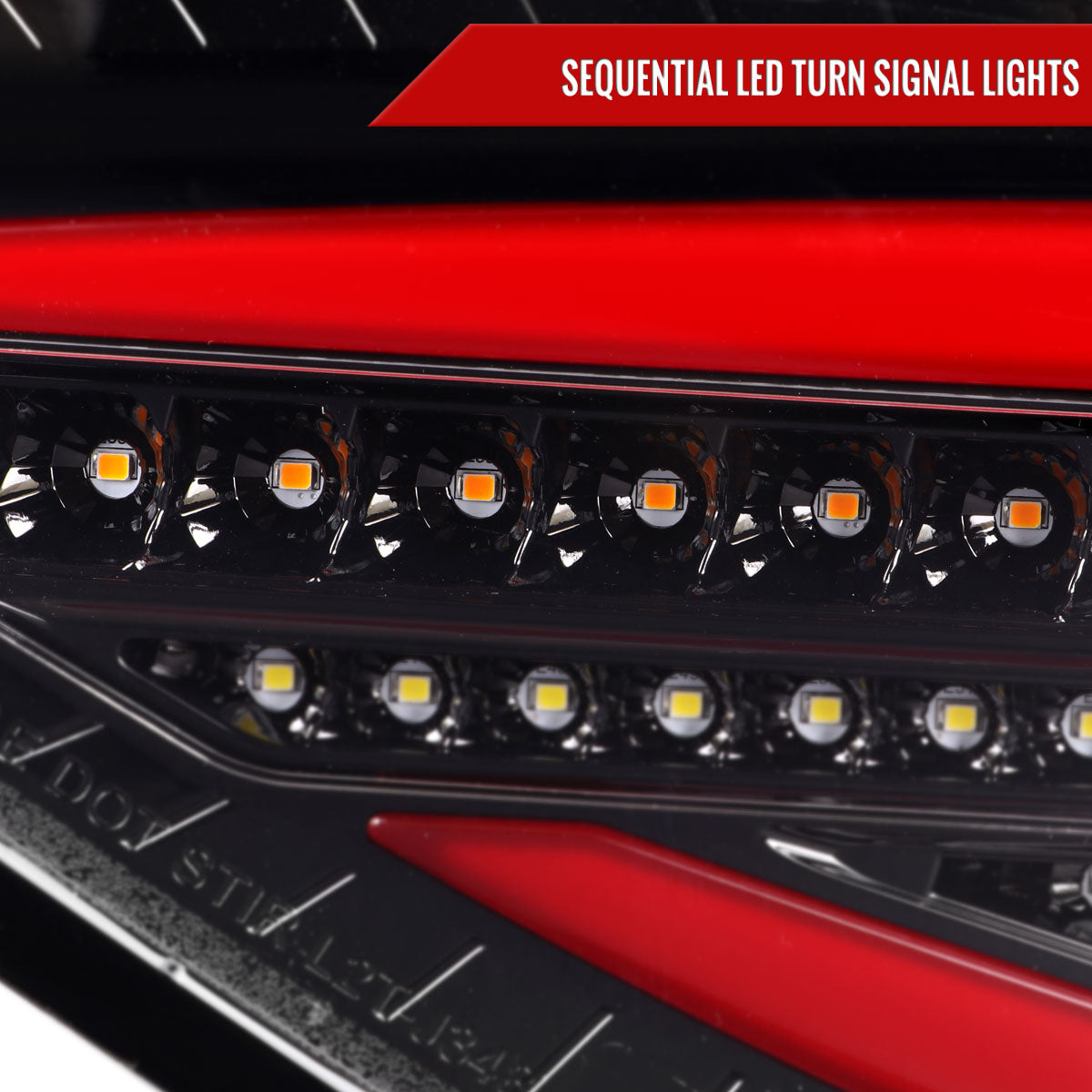 2008-2014 Subaru Impreza WRX Hatchback LED Sequential Tube Tail Lights (Glossy Black Housing/Clear Lens)