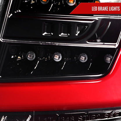 2008-2014 Subaru Impreza WRX Hatchback LED Sequential Tube Tail Lights (Glossy Black Housing/Clear Lens)