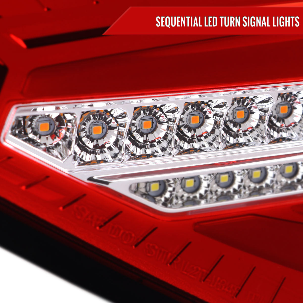 2008-2014 Subaru Impreza WRX Hatchback LED Sequential Tube Tail Lights (Chrome Housing/Red Lens)