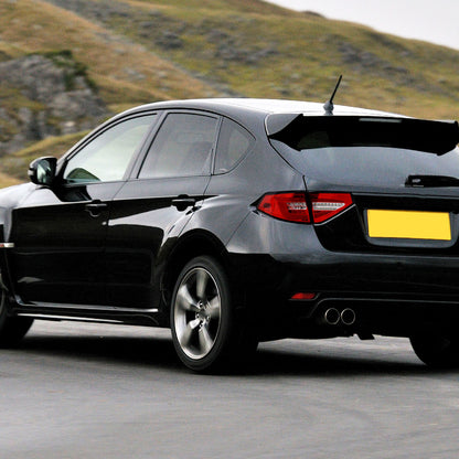2008-2014 Subaru Impreza WRX Hatchback LED Sequential Tube Tail Lights (Chrome Housing/Red Lens)