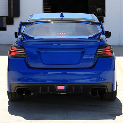 2015-2021 Subaru WRX STi Tail Light w/ Sequential LED Turn SignaL and LED Side Marker Brake Reverse (Black Housing / Smoked Lens)